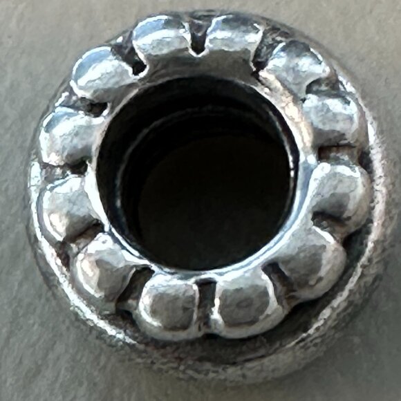 PANDORA Dots & Lines Charm SPACER RETIRED 925 ALE Bead - EUC - Picture 4 of 8